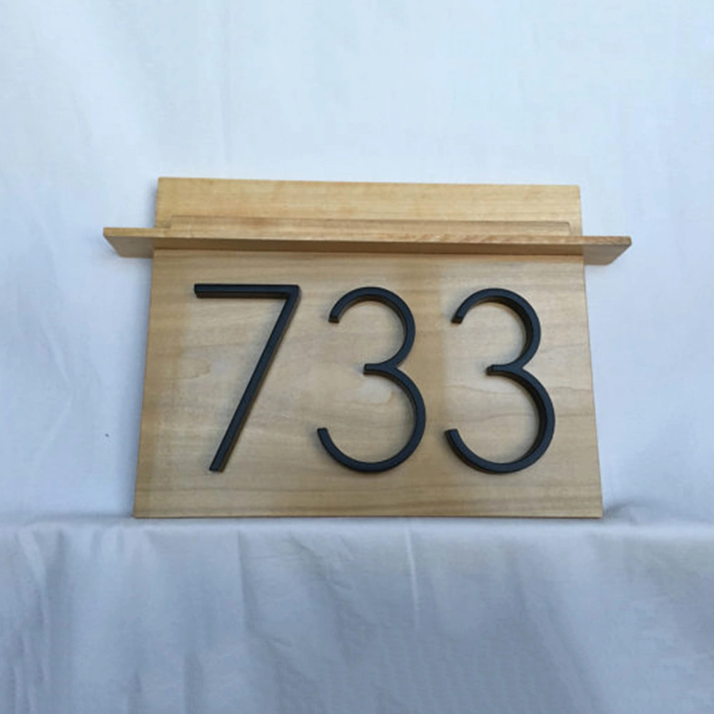 Manufacturer Supply Custom Metal House Number Plaque for Hotel