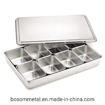 Coffret de boîte à épices sel Steelsuer en acier inoxydable ustensiles de cuisine sucre sel épices Boîte d'assaisonnement