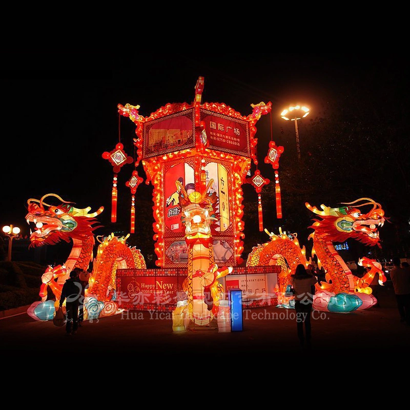 Customized Chinese New Year Street Light Palace Silk Festival Lanterns