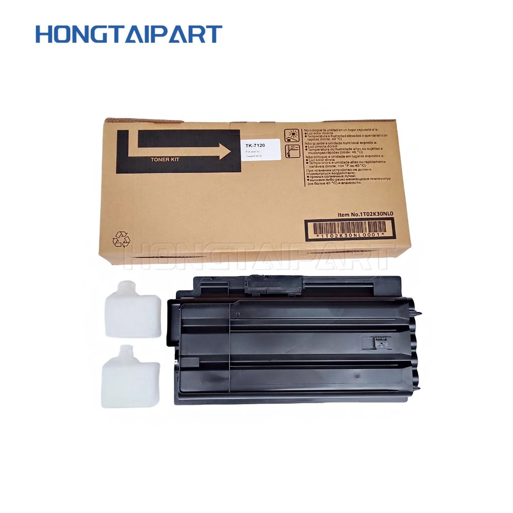 خرطوشة مسحوق حبر متوافقة مع Hongtaipt Tk7120 TK-7120 لـ Taskalfa 3212I 3212 خرطوشة الحبر الأسود خرطوشة الحبر الأسود طابعة الليزر ذات إنتاجية 20 كيلو الصفحات