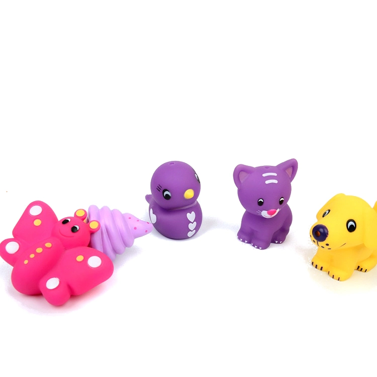 Mini Bath Toys, Floating Soft PVC Toy, Squeeze Toy