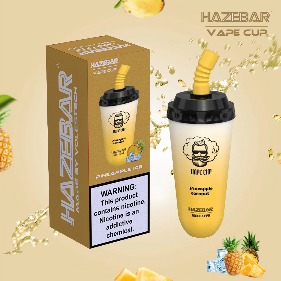 2023 Vaporisateur Haze Bar Vape Cup 6000 Vente en gros de stylo vape jetable Vente en gros de stylo vape avec prix d'usine