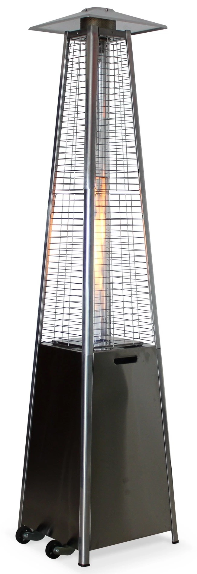 2.2m Quartz Glass Tube Patio Heater with Wicker Base