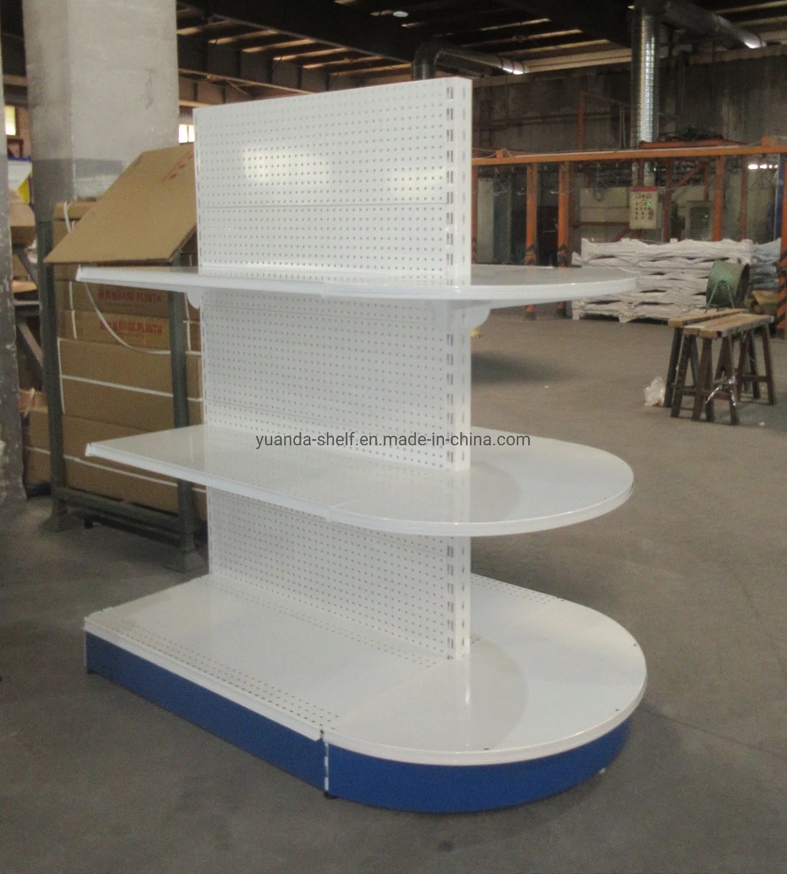 Ce Cetificated Supermarket Furniture Metal Display Shelf Cheap Price Rack