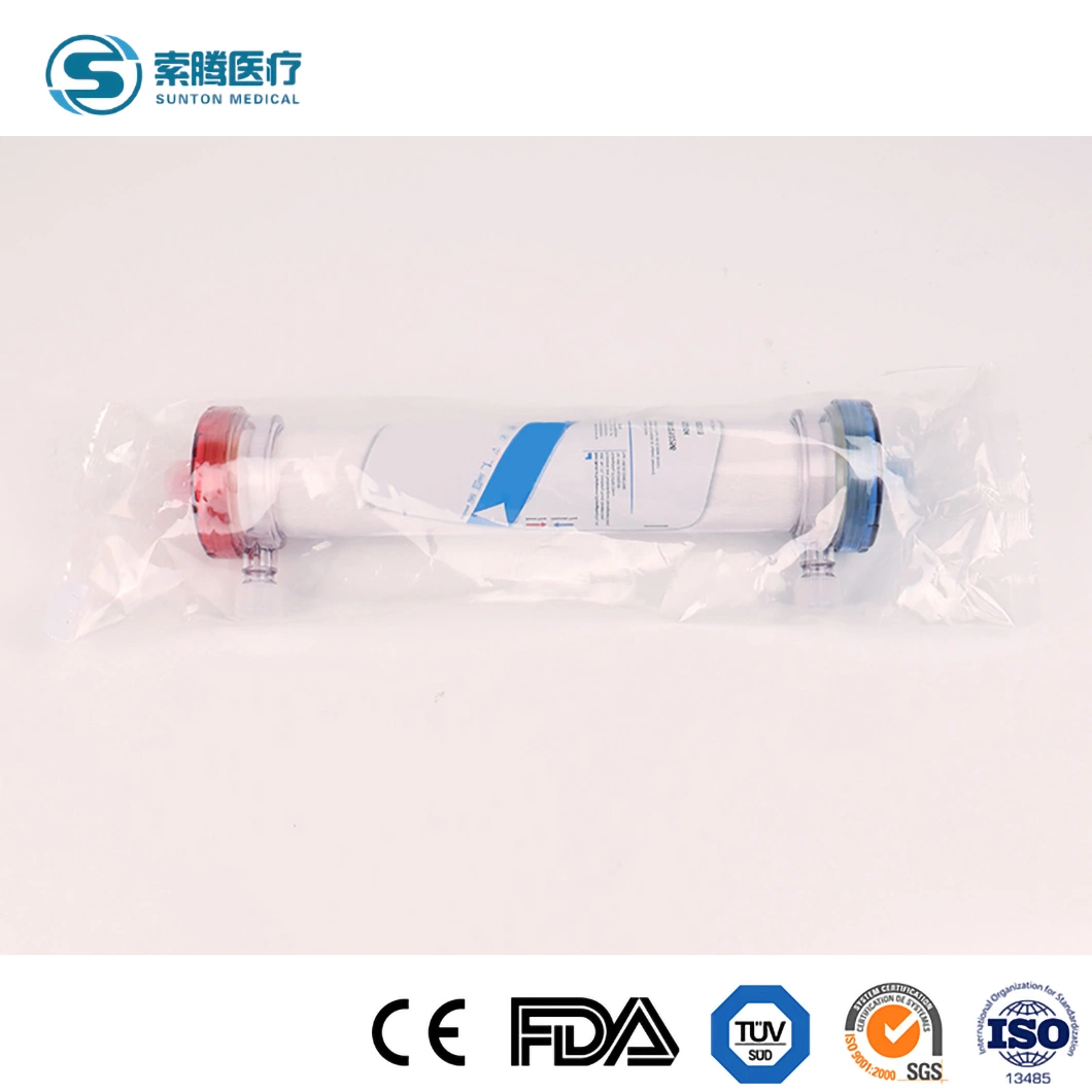 Sunton High Flux/Low Flux Hemodialyzer Dialyzers China CE ISO Certificate Hemodialyzer Dialyzer Manufacturers Surgical Grade High Flux Hemodialyzer Dialyzer