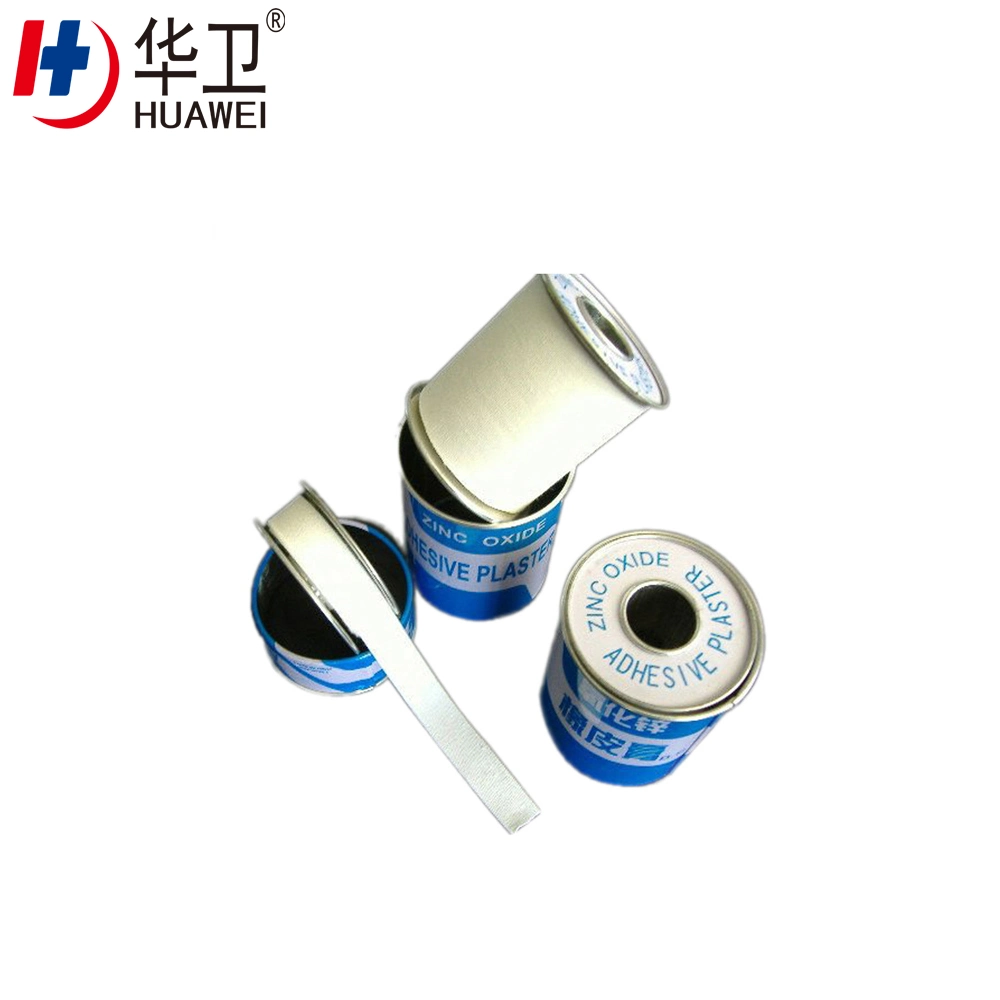 Medical Zinc Oxide Adhesive Plaster Tape Roll Tin Box Package