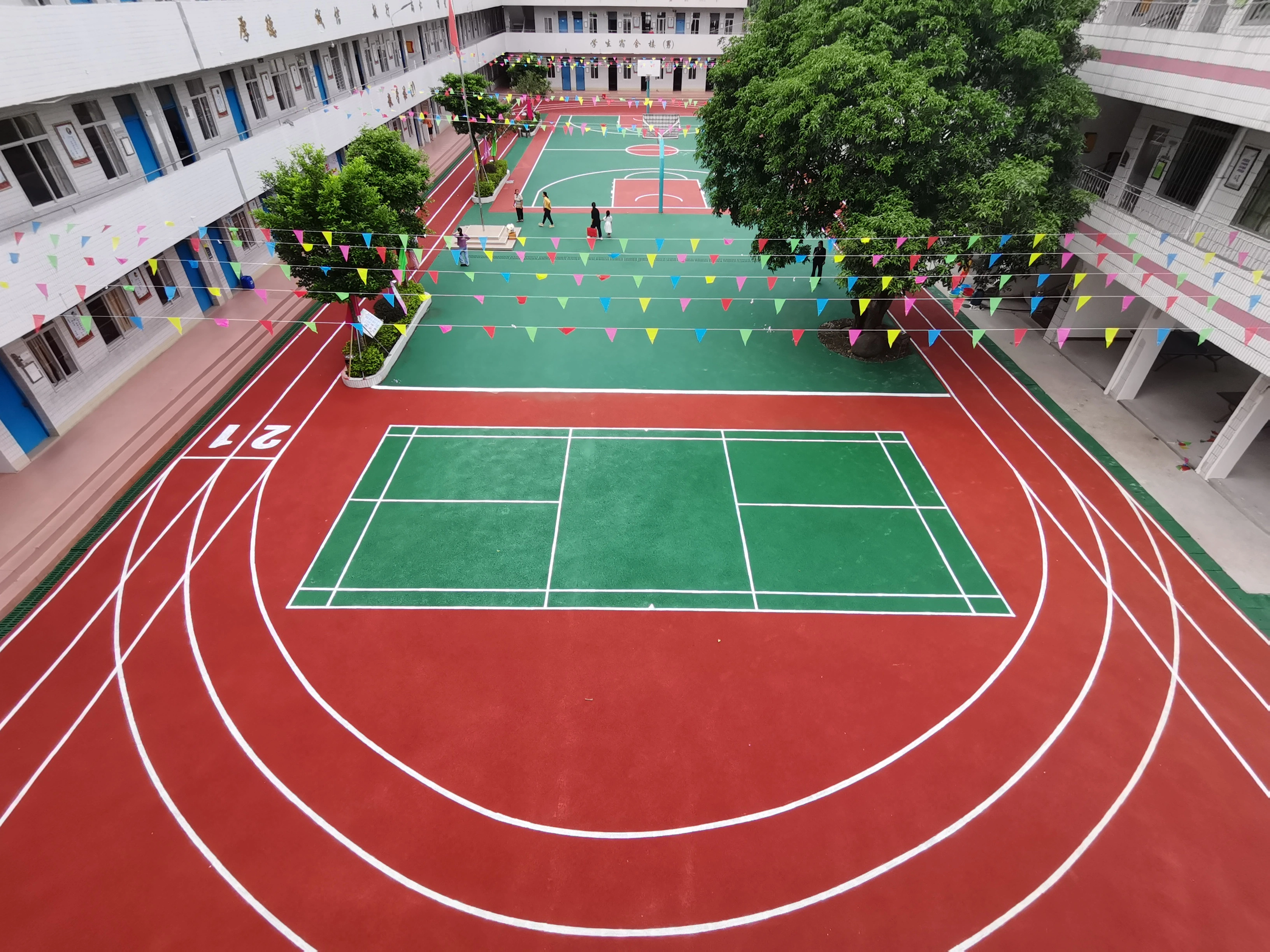 Volleyballplatz mit Allwetter Acryl-Oberflächenmaterial mit Best Price