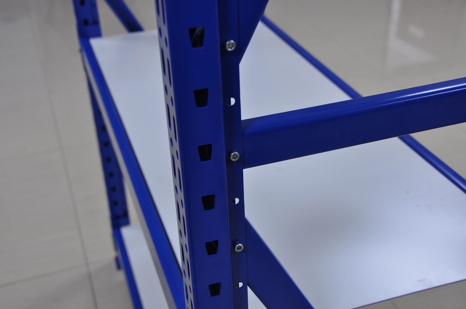 Blue and White Long Span Racking