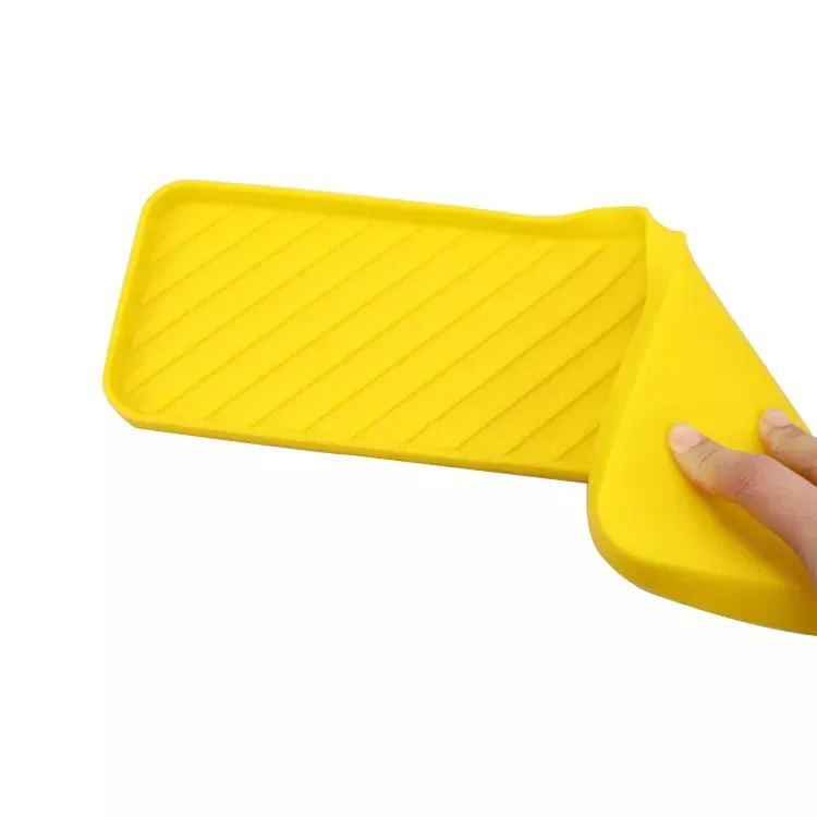 Bathroom Silicone Rectangle Soap Dish Tray