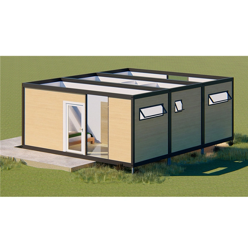 Moderno Modular Metal Pre construido Prelab pequeño envío plano embalado / montaje / Foldable Container House Homes for Sale