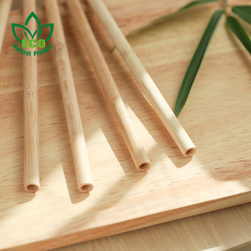 Wholesale/Supplier Disposable Boba Drinking Biodegradable Eco Friendly Bamboo Fiber Straw