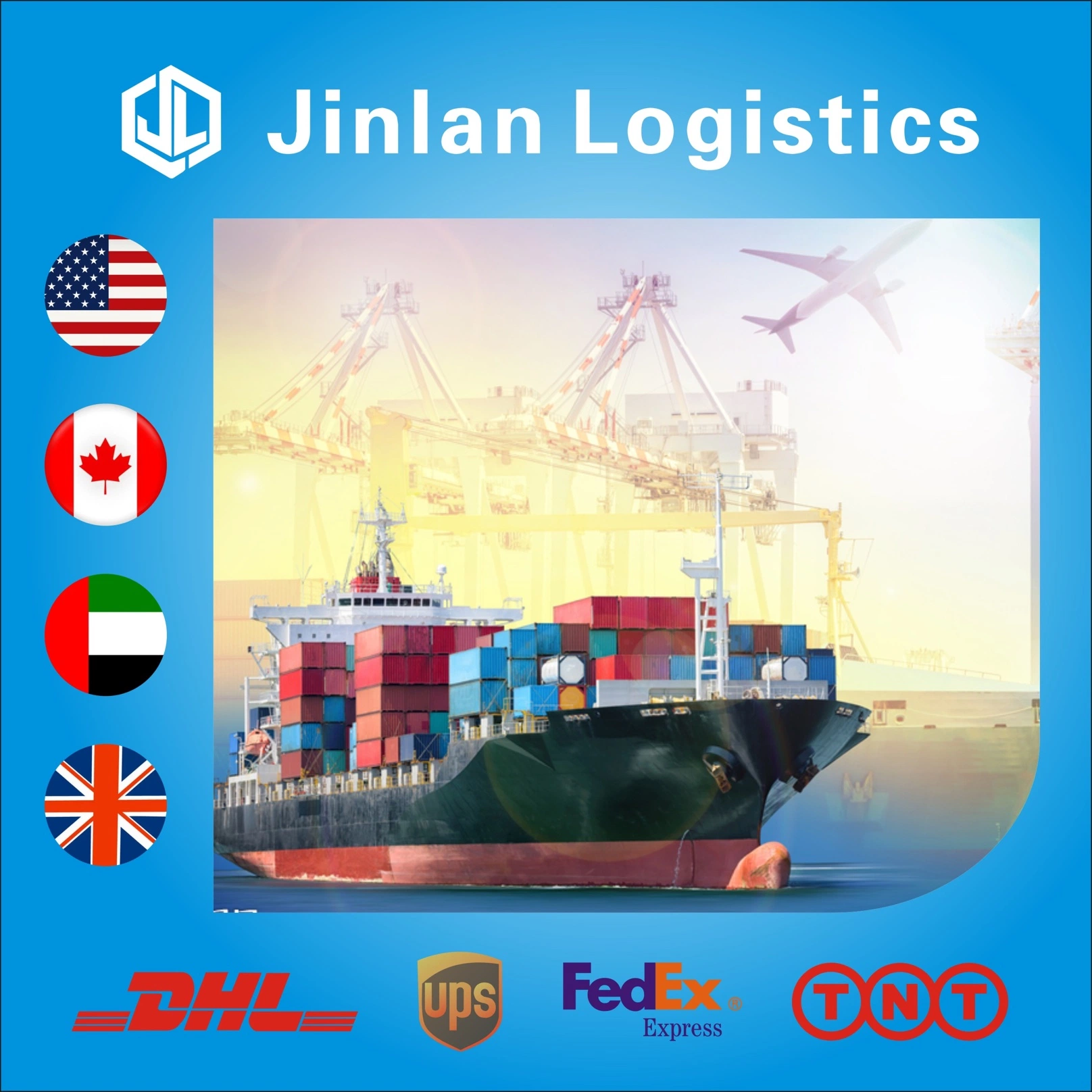 Agente de envío DDP de China a la UE/EAU/Canadá/EE. UU. de Ali Express DHL FedEx UPS EMS, puerta a puerta, marítimo, ferroviario y aéreo