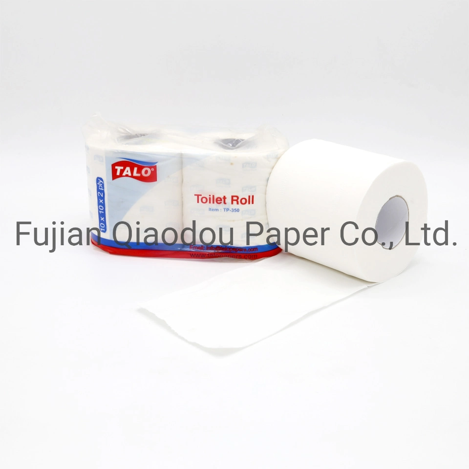 Qiaodou OEM Toilettenrolle Papiergewebe Bad Gewebe 2/3 Ply 100 % Reines Zellstoff