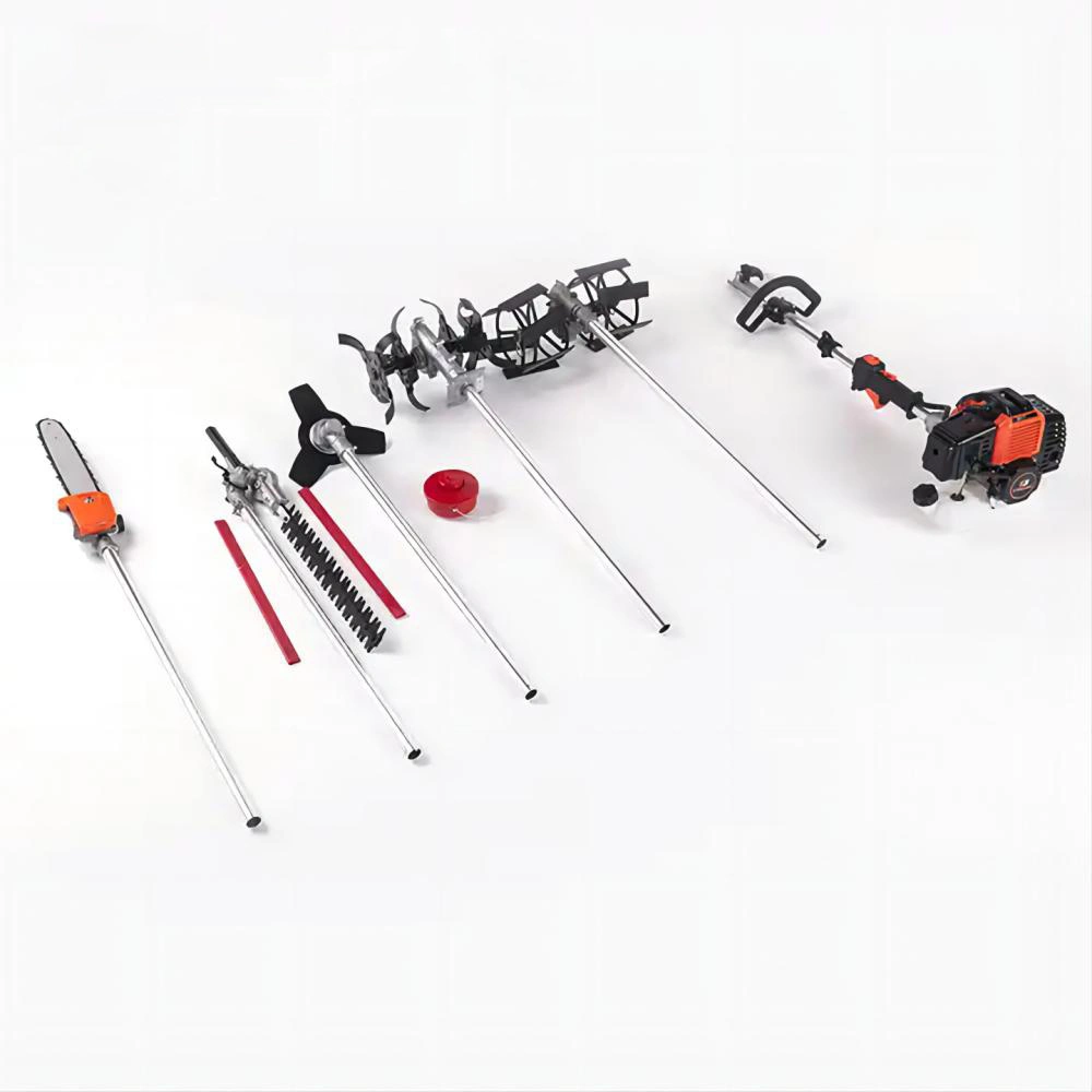 Two Stroke 43cc 4 in 1 Brushcutter Chainsaw Hedge Trimmer Multifunctional Garden Tools