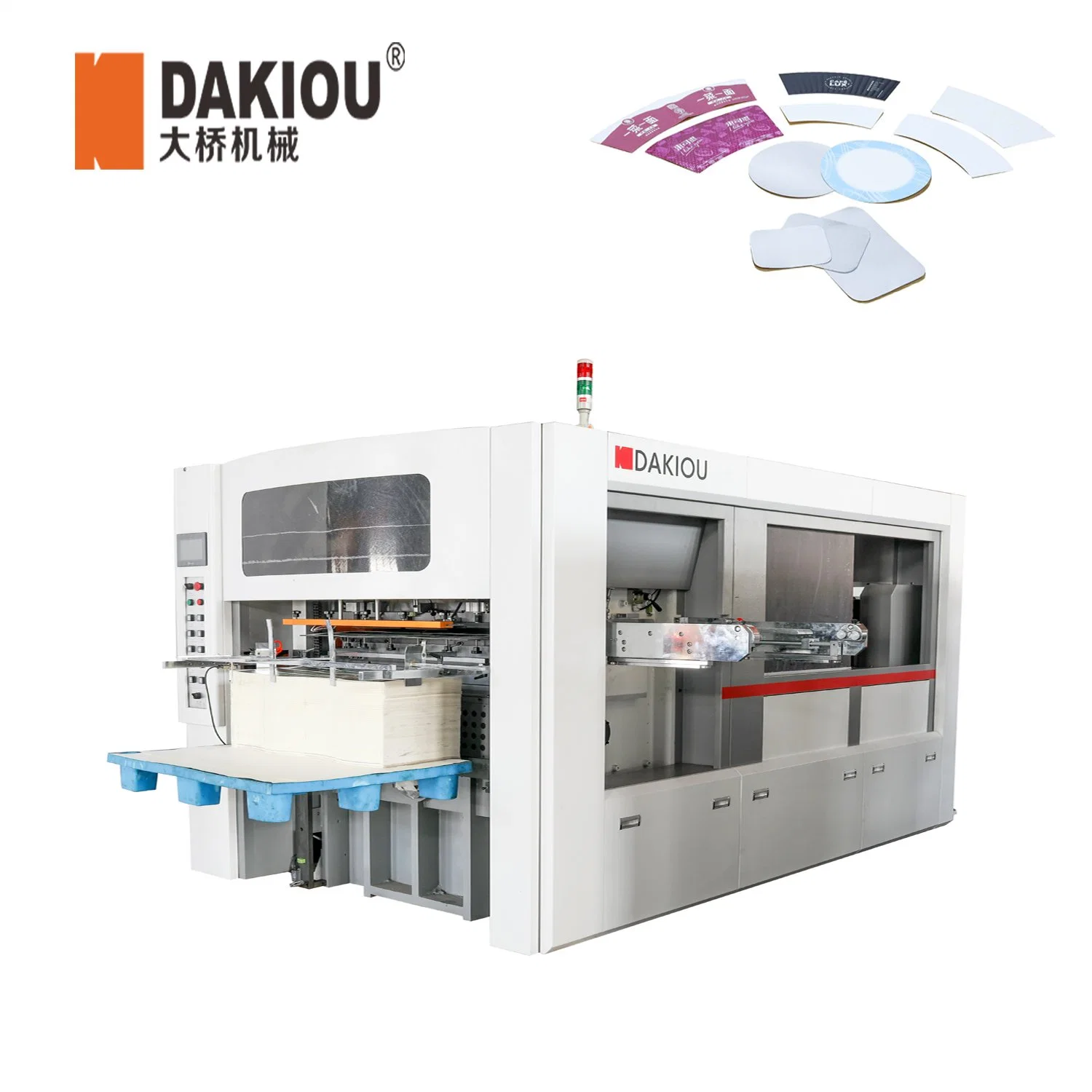 Dakiou Machine de découpe automatique rapide à grande vitesse de ventilateur de gobelet en papier populaire