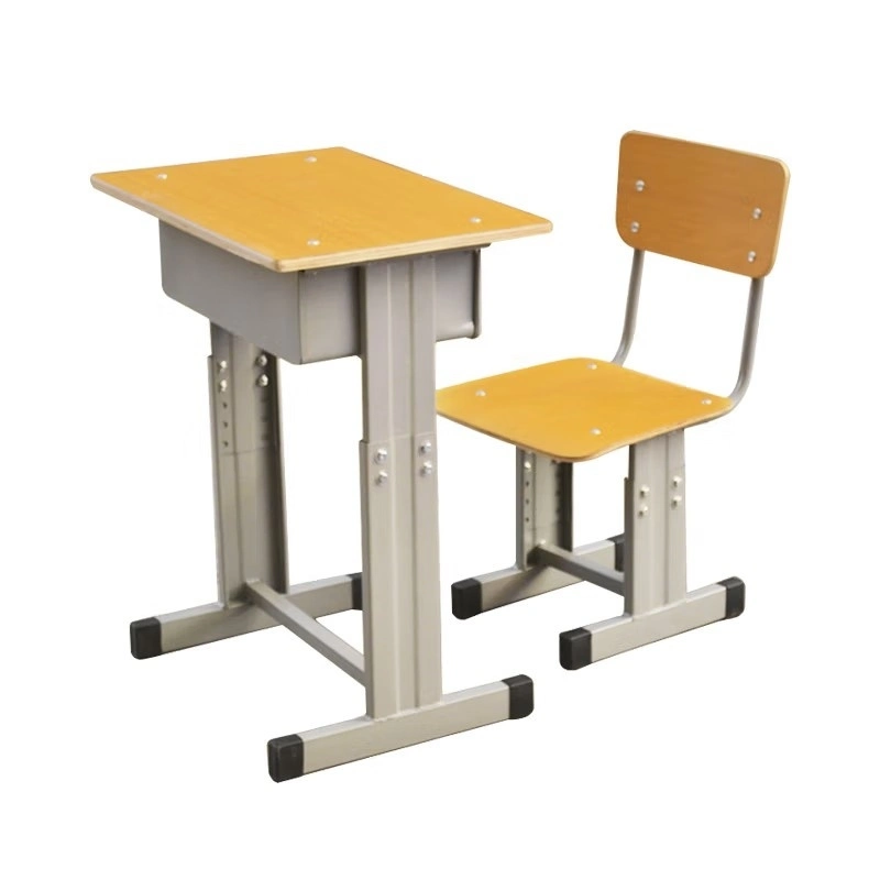 Modern School Student Table Metal Desk Adjustable Student Desk and Chair