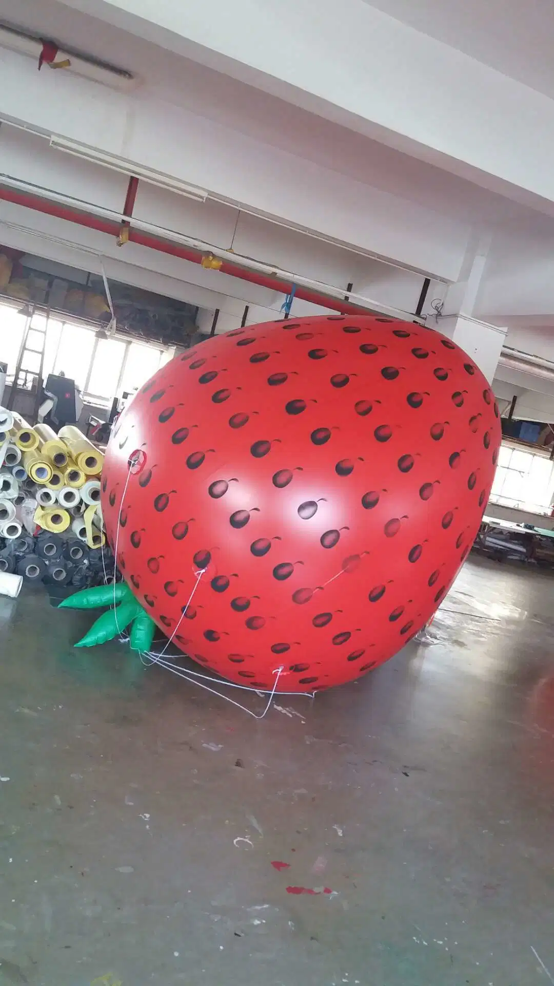 Boyi lista superior fresa roja cielo Globo, fruto de Helio globos hinchables vegetal