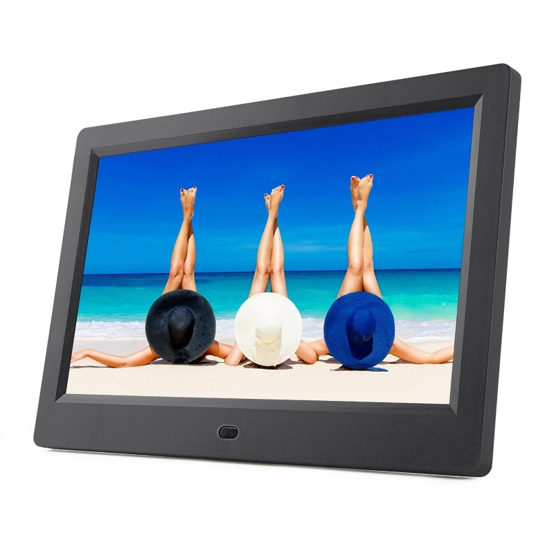 10 Inch White Black 1024*600 LED Screen Digital Photo Frame with SD Card