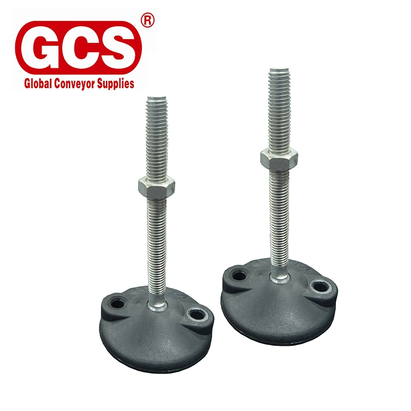 Roller Conveyor Parts Adjustable Feet Stand with Rubber Foot