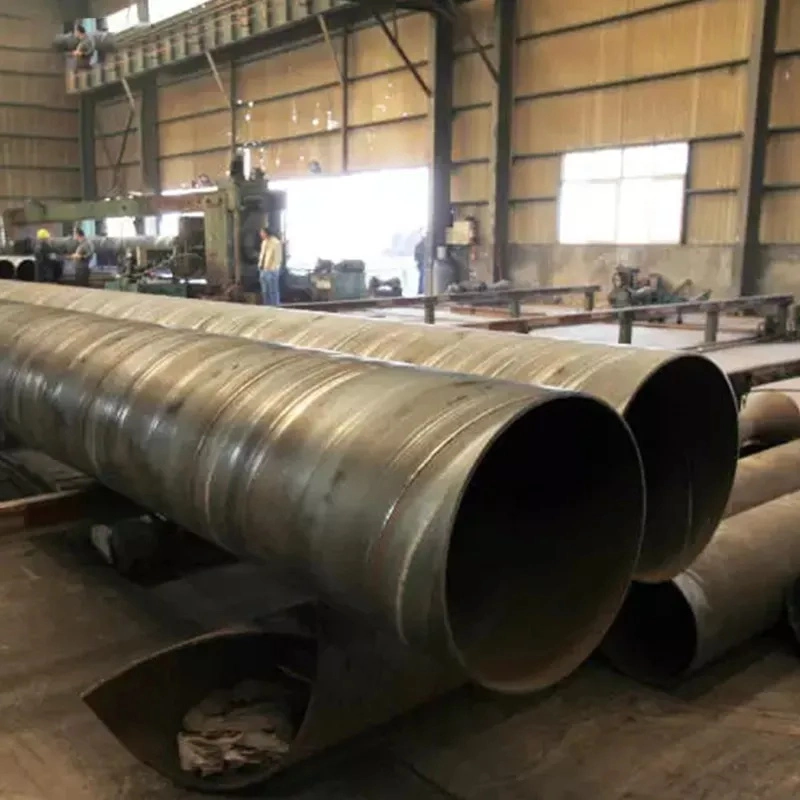 Spiral Welded Pipes DN1400 Electric Helical Seam Welded Pipe G3445 Stkm12c Carbon Steel Tubes