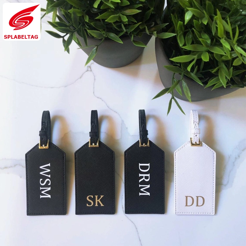 Personalised Monogram Luggage Tag &ndash; Custom Made with Initials for Jet-Setters, Girl Trips, Couples, Vacation, Honeymoon - Luxury Travel Gift