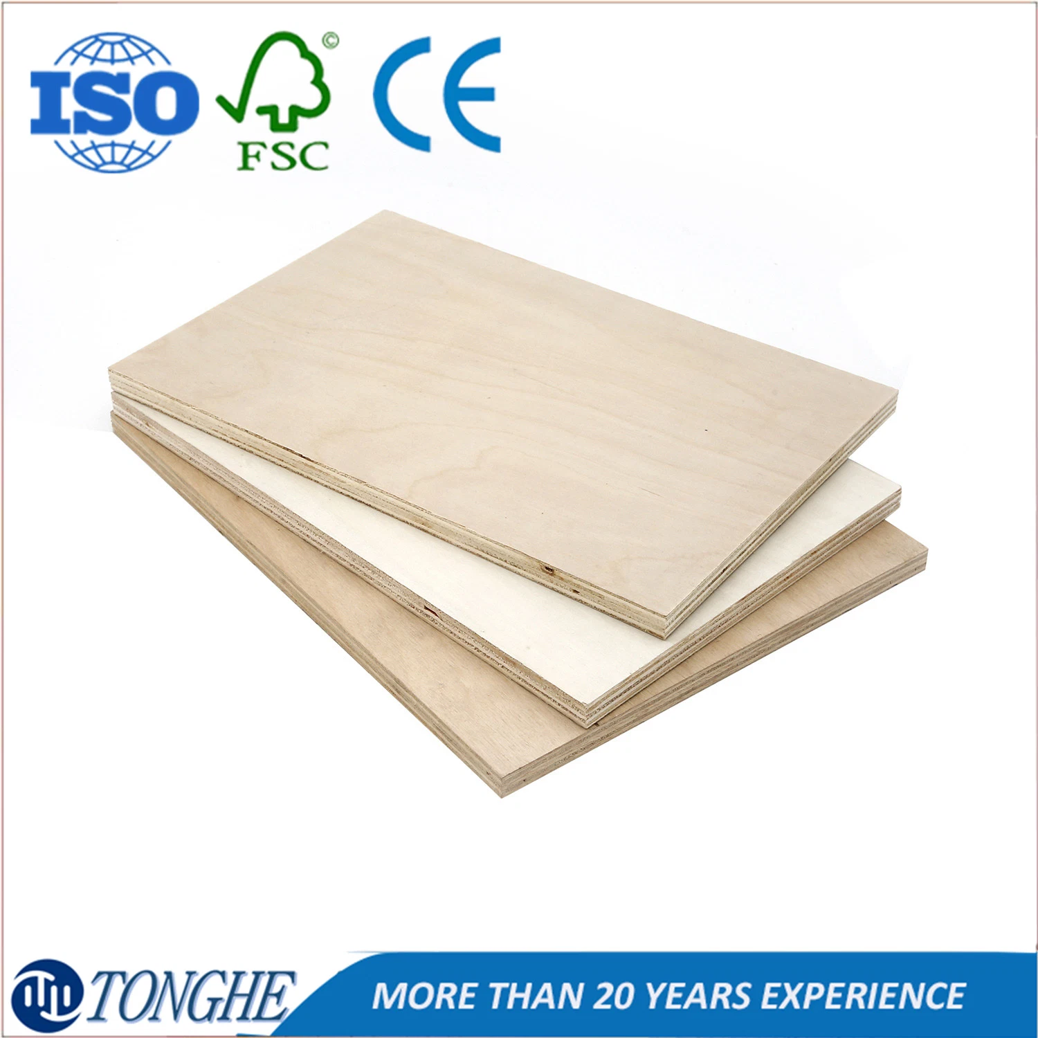 Linyi City China Top Supplier E2 Grade Poplar Core Wood Plywood for Packaging