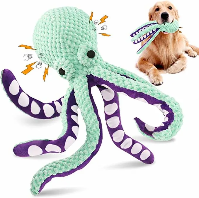 Large Octopus Plush Big Stuffed Durable Pet Dog Chew Toys
