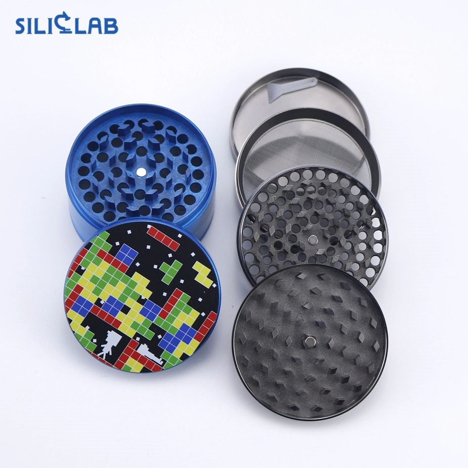 Printed Metal Herb Grinder Smoking Accessories