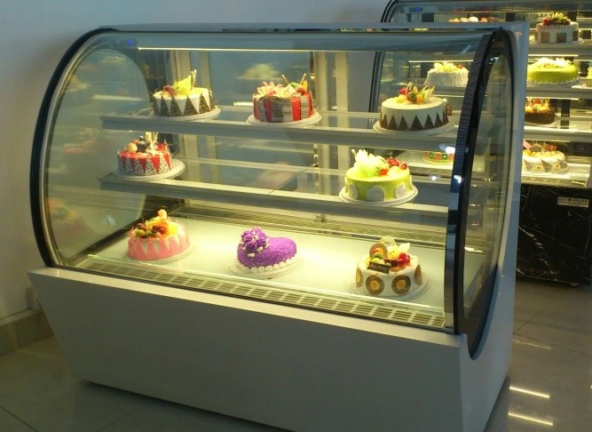 Commercial Cake Display Cooler with Sliding Glass Door for Bakery Shop