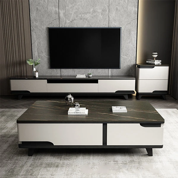 Recentemente Custom moderno Storage Design grande mobiliário Luxo Café Table