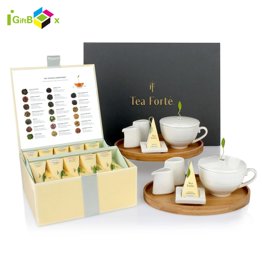 Elegant Cardboard Box Coffee Package Diet Flower Green Tea Packaging Boxes