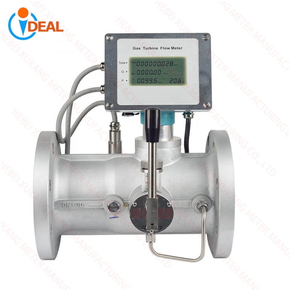 Natural Gas Turbine Flow Meter 4~20mA or Pulse Output-Flow Meters