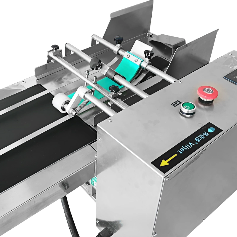 Rubber Belt Conveyor Plastic Bag/ Sticker Friction Paging Machine Conveyor Belt Packaging Machinery; Viijet Conveyor System