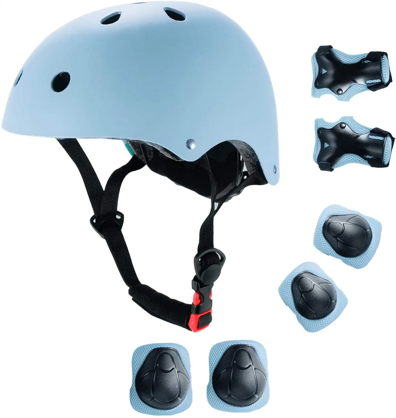 Capacete de skate e Engrenagem de telas de proteção para todas as idades Protecções Protecções 7 PCS conjunto punho do cotovelo de joelho