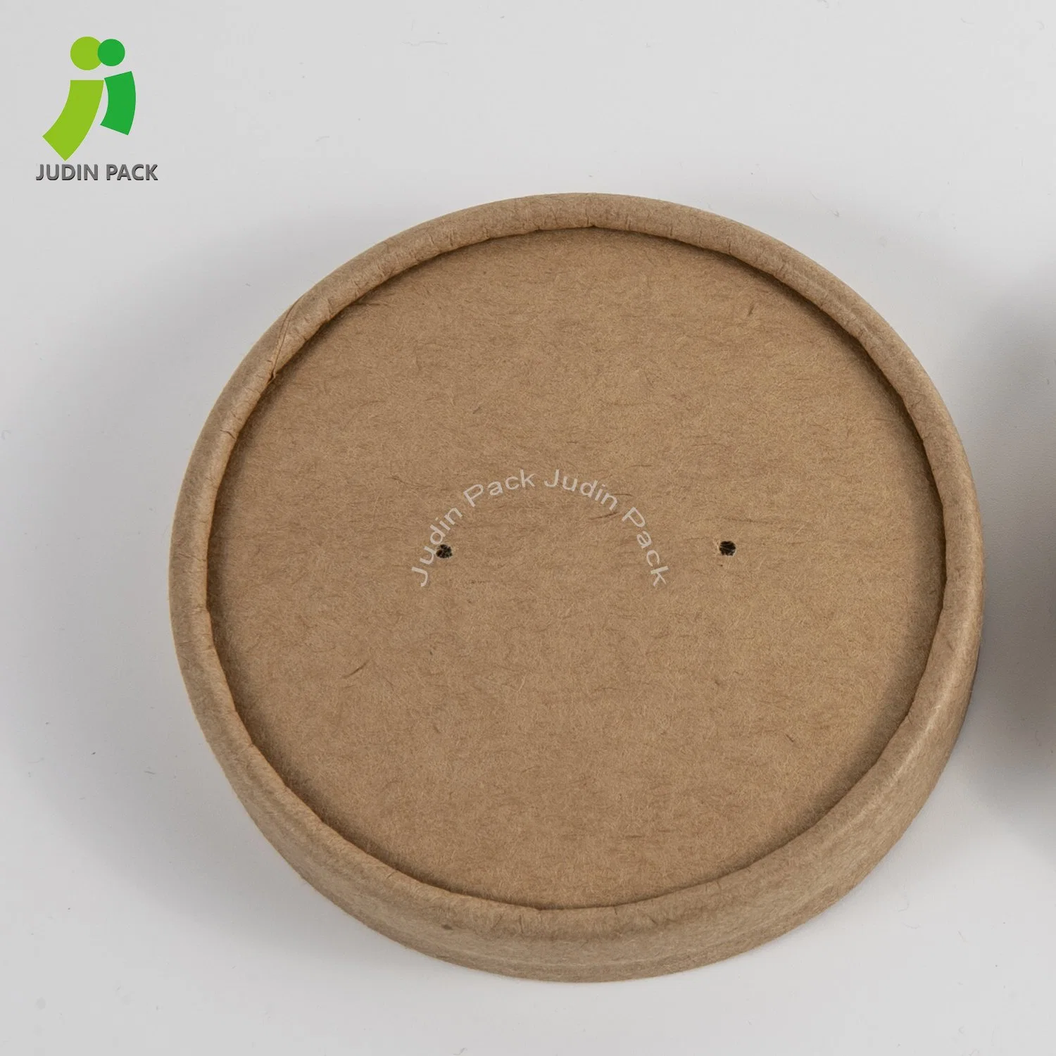 Compostable Customized Logo Kraft Paper Soup Storage Containers with Lids - Take out Disposable Food Storage