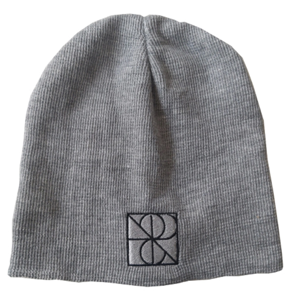 Double-Sided Design Women Winter Warm Custom Jacquard Logo Knitted Beanies