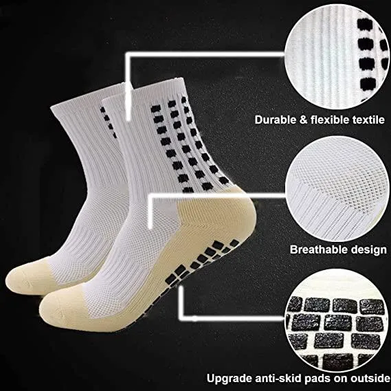 Calcetines de fútbol Unisex Sport personalizables cómodo y transpirable Fútbol Deporte Grip Sock Goma Dots elástico Calcetines de baloncesto