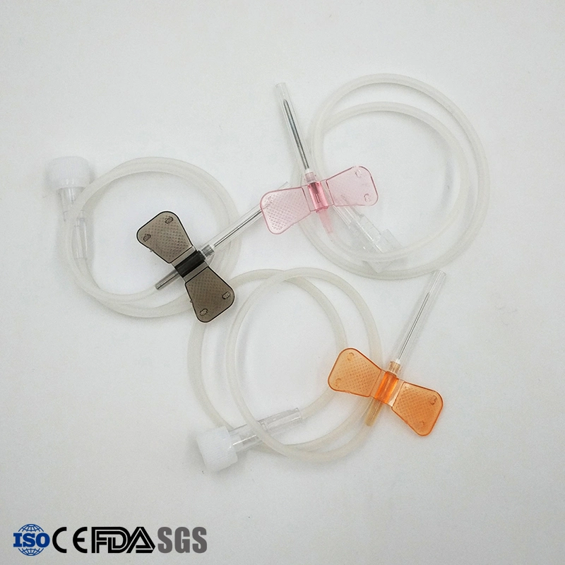 Conjunto de la Vena del cuero cabelludo estériles desechables, Luer Lock, Blister Packing, 18-27g, EC&amp;ISO13485