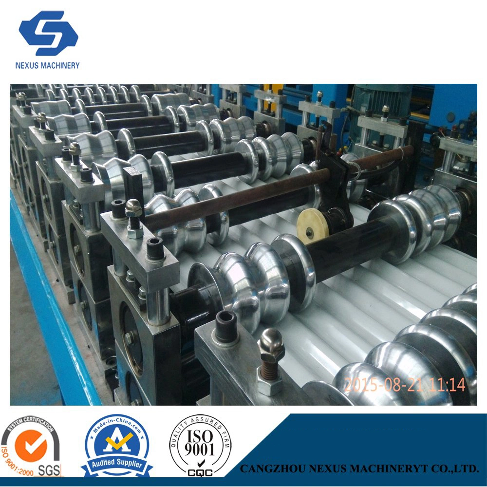 Prepainted Galvanized Steel Roof Sheet Roll Formed Machines with Decoiler