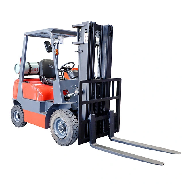 Chinese1.5 Ton LPG Gas Forklift 1500kg Propane Indoor Conter Balance Fork Lift Gas Forklift with Gasoline Engine Price