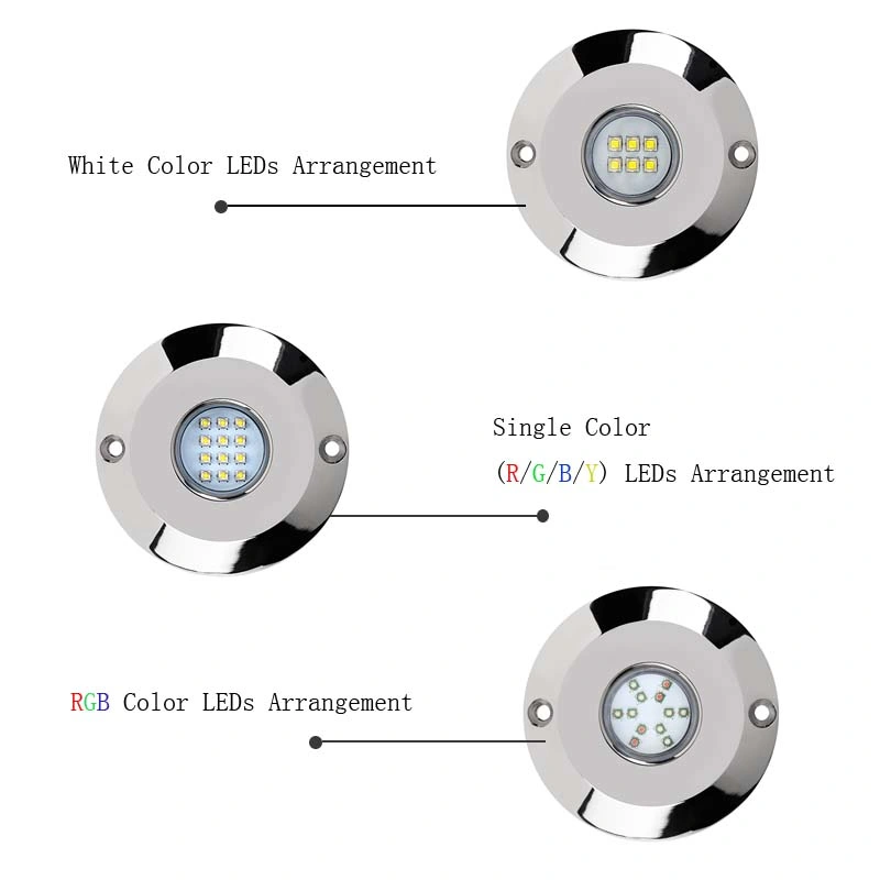 Нержавеющая сталь 60 Вт Marine Underwater LED Boat Light Yacht Pool Подводные лампы