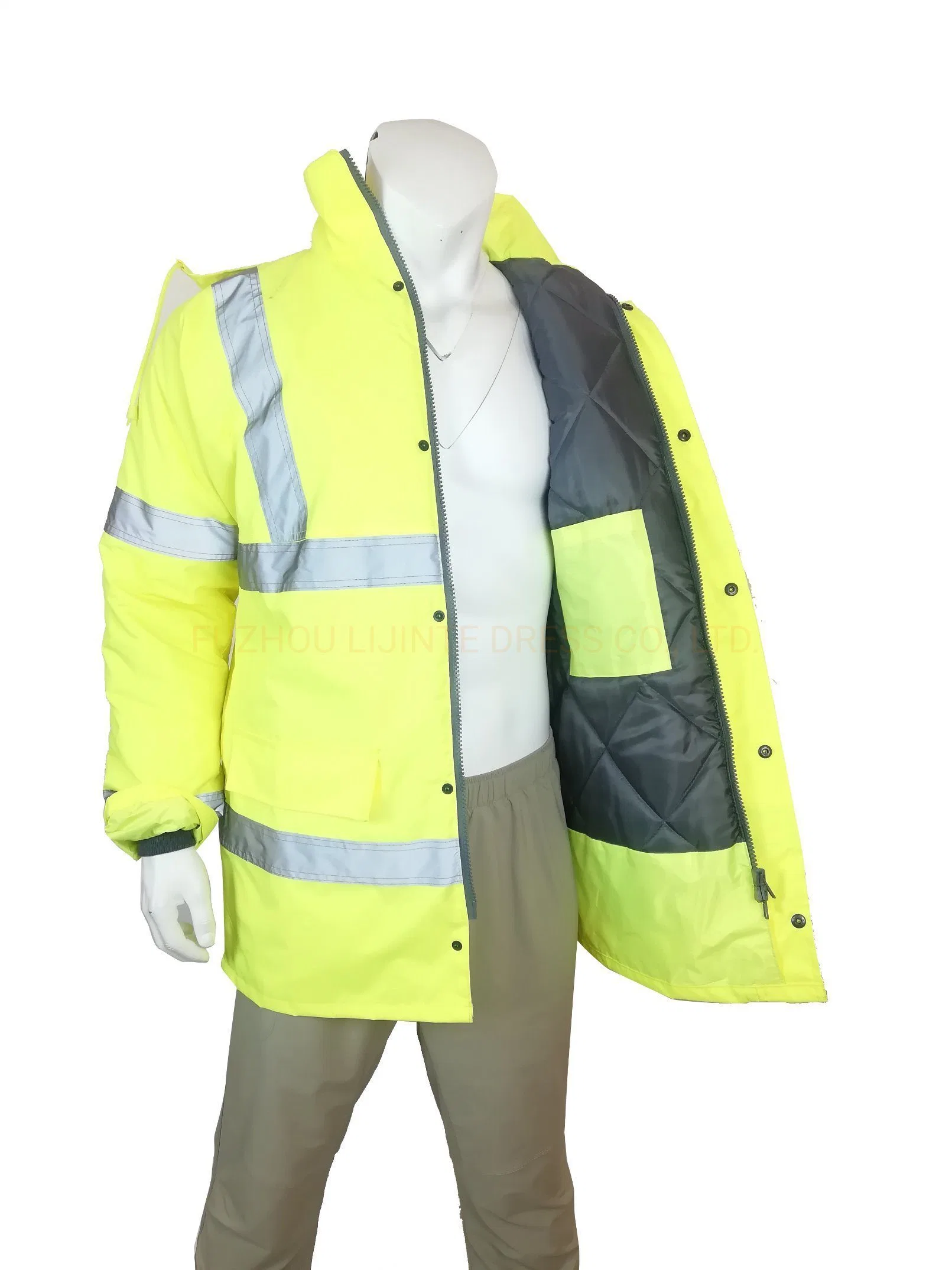 Windproof Keep Warm Workwear Outdoor High Visibility Reflective Safety Clothes
