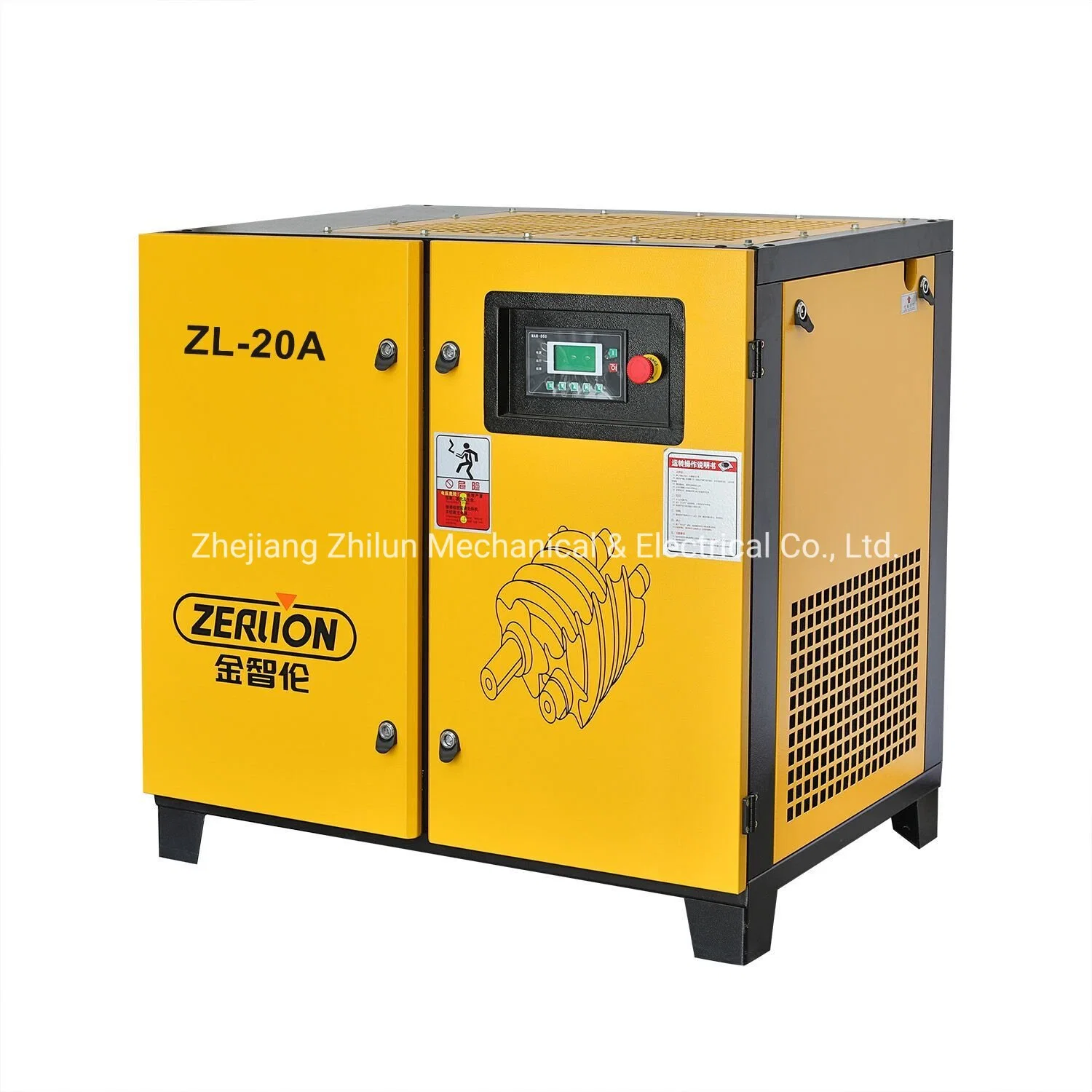 15kw 20HP de alta eficiencia Zerlion tornillo pequeño compresor de aire