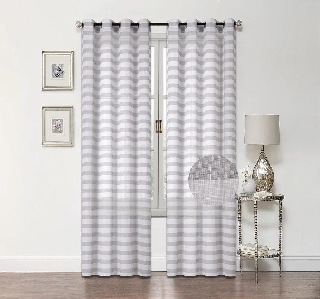 Wholesale Cheap Decorative Home Textile Fabric Customized Polyester Window Curtains Textile