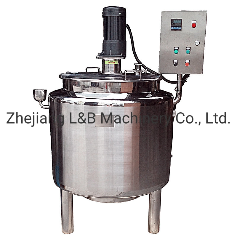 Stainless Shampoo Blending Liquid Detergent Stirring Hand Wash Liquid Soap Making Machine Heated Industrial Mixing Equipment