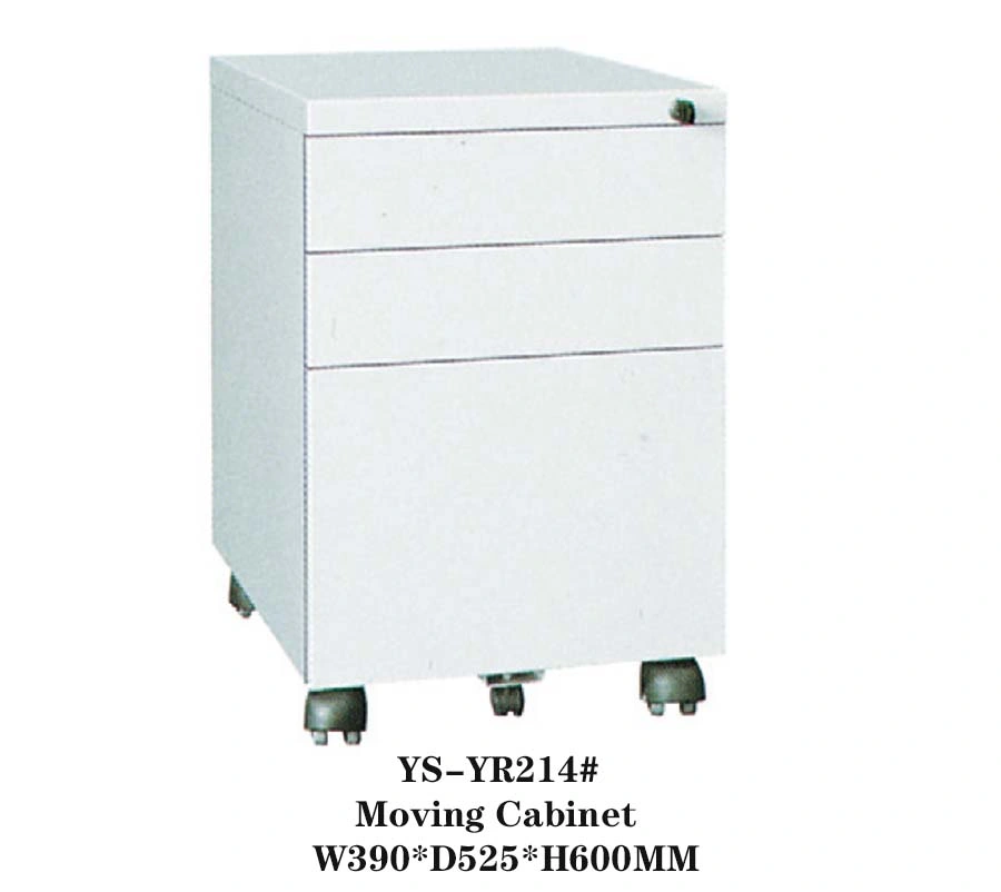 Office School Furniture White Metal Filing Cabinet Customized Moving Storage with Lock