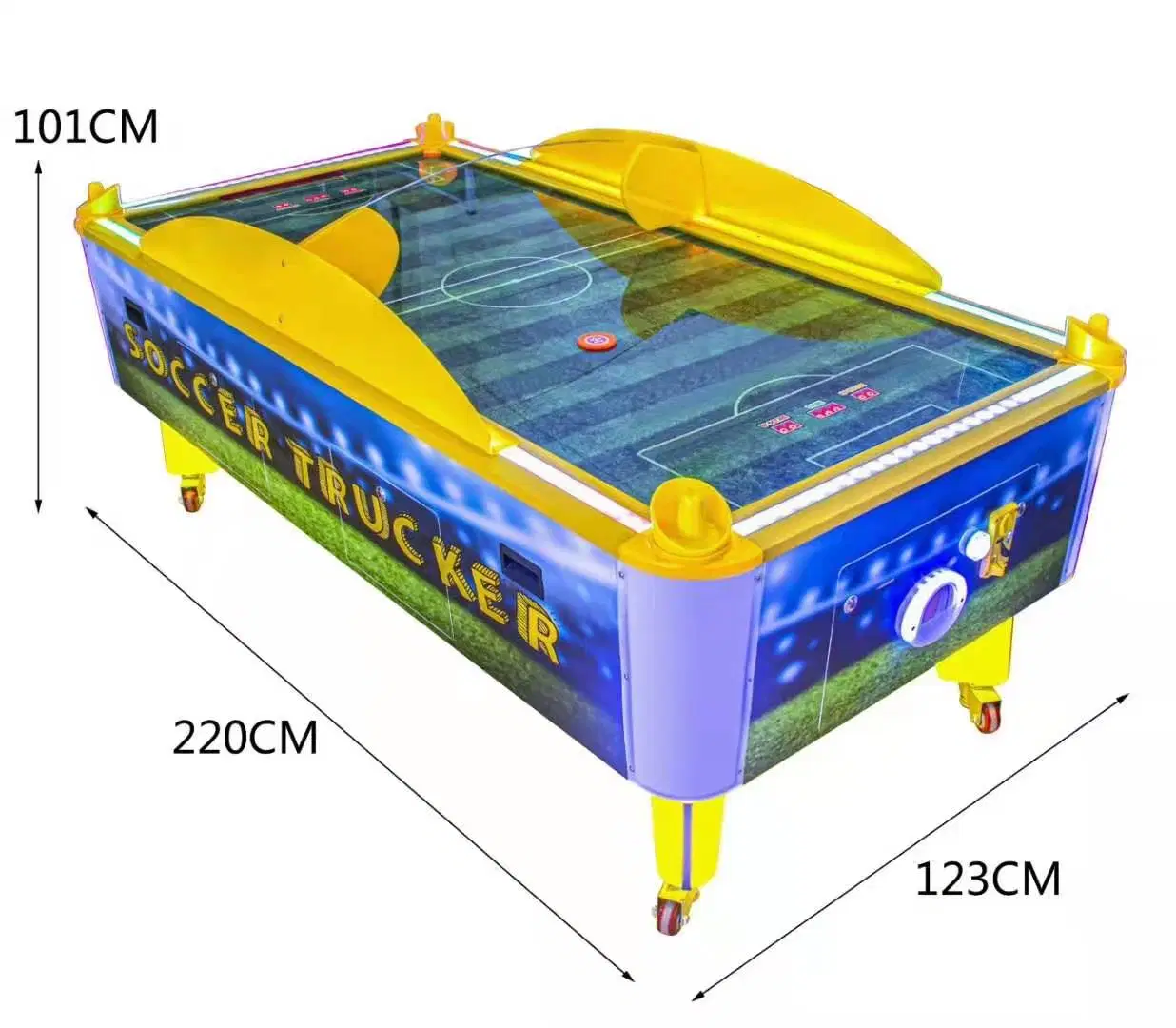 Funciona con monedas el juego de arcade de mesa de hockey de aire de diversiones