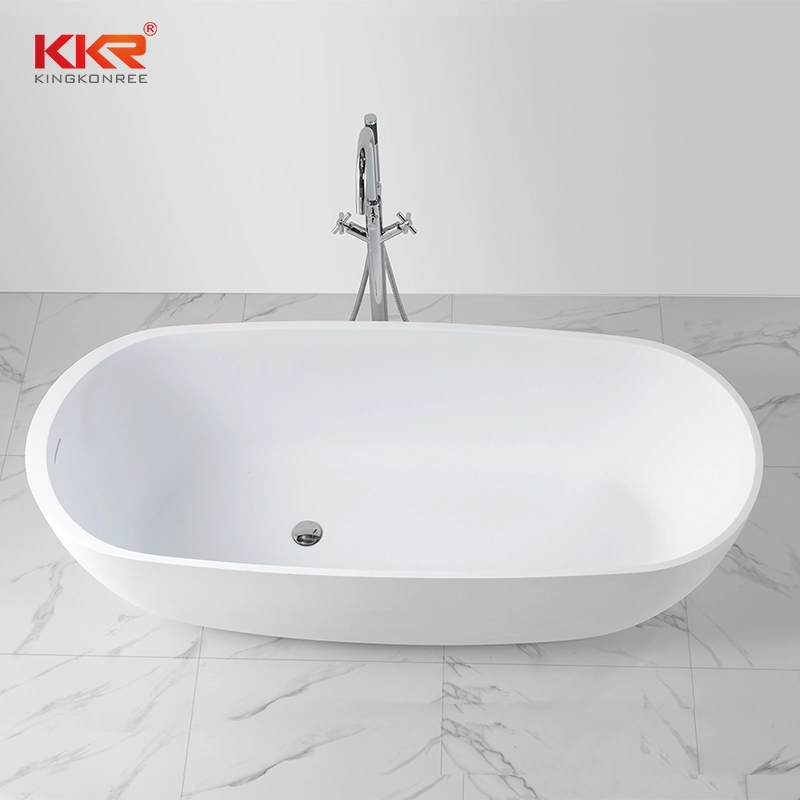 Smooth Solid Surface Bathroom Shower Bath Tub SPA Bathtub