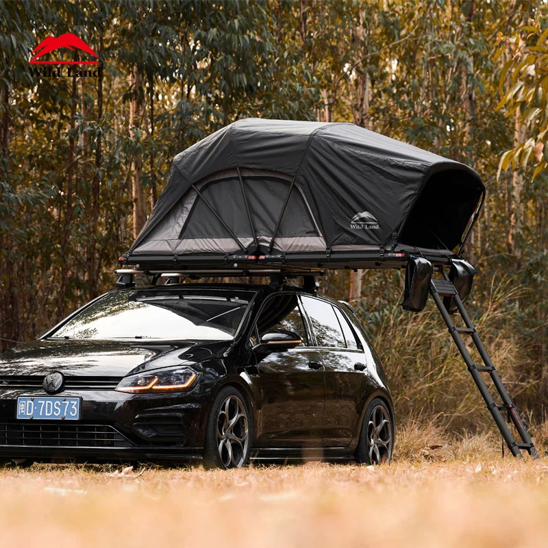 Wila Land Roof Top Tent Solo Camping Lightweight Foldable Tent for Sedan Golf Lite Cruiser