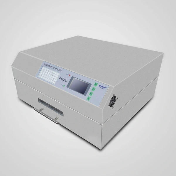 370*450mm Solder Size Infrared Lead Free Desktop Reflow Oven Puhui T962A+